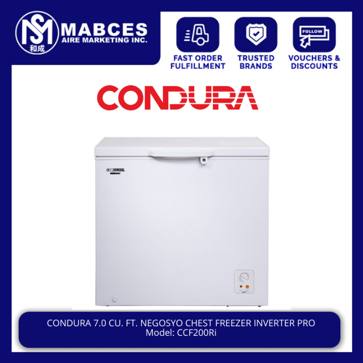 Condura 7 0 Cu Ft Chest Freezer Inverter Pro CCF200Ri Lazada PH