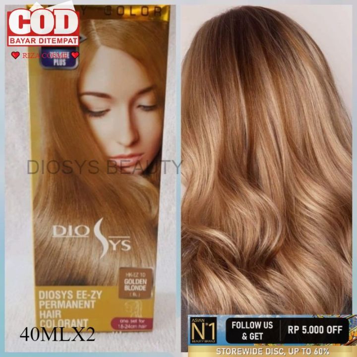 Dyosis Golden Blonde Pewarna Rambut Semir Rambut Perawatan Rambut Dio