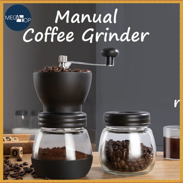 Megatop Manual Ceramic Coffee Grinder Abs Stainless Steel Grinder