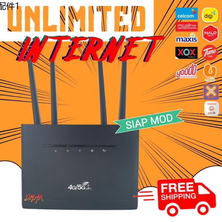 Malaysia Ready Stock Modem Router V12 Modified Unlimited Data 4G LTE