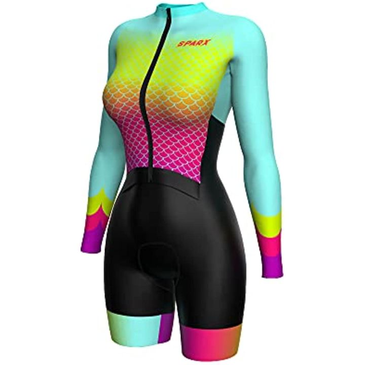 Sparx Premium Women Cycling Skinsuit Padded Speedsuit Women One Piece