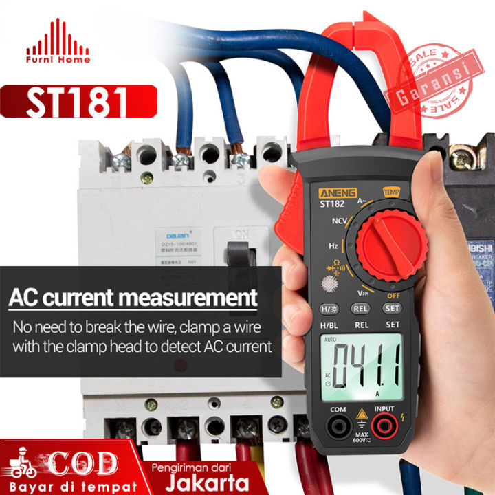 ANENG ST181 Digital Clamp Multimeter Tang Ampere Voltage Tester Clamp