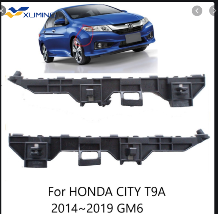 Xuming 2PCS HONDA CITY 2014 2020 FRONT BUMPER SIDE BRACKET RH LH 71193