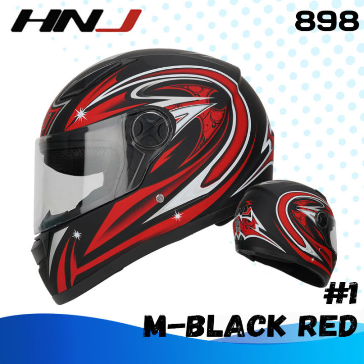 HNJ FF898 Men S Full Face Motorcycle Helmet Single Visor Motor Helmet