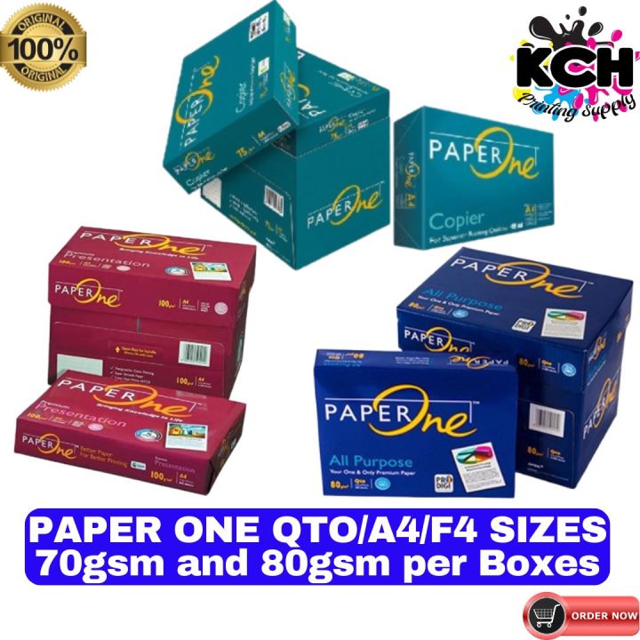 Paper One Bondpaper Qto A F Sizes Gsm And Gsm Sold Per