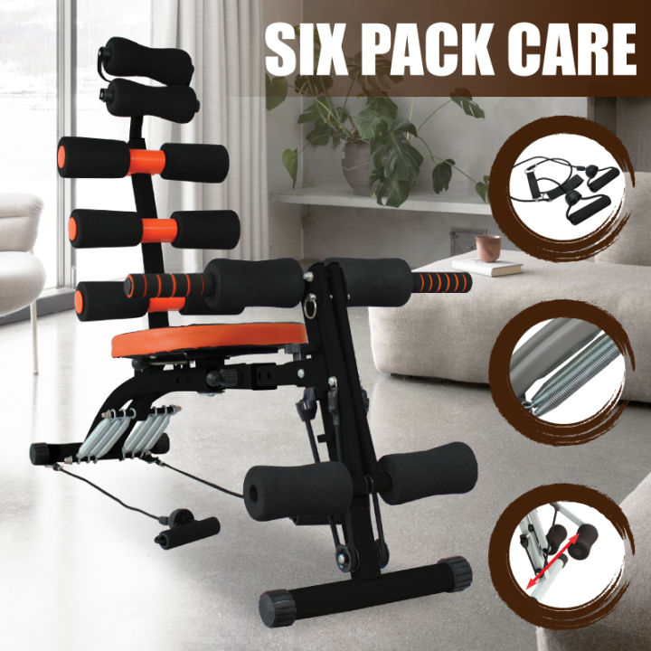 Htd Sport Six Pack Care Sit Up Bench Multifungsi Alat Olahraga Fitness