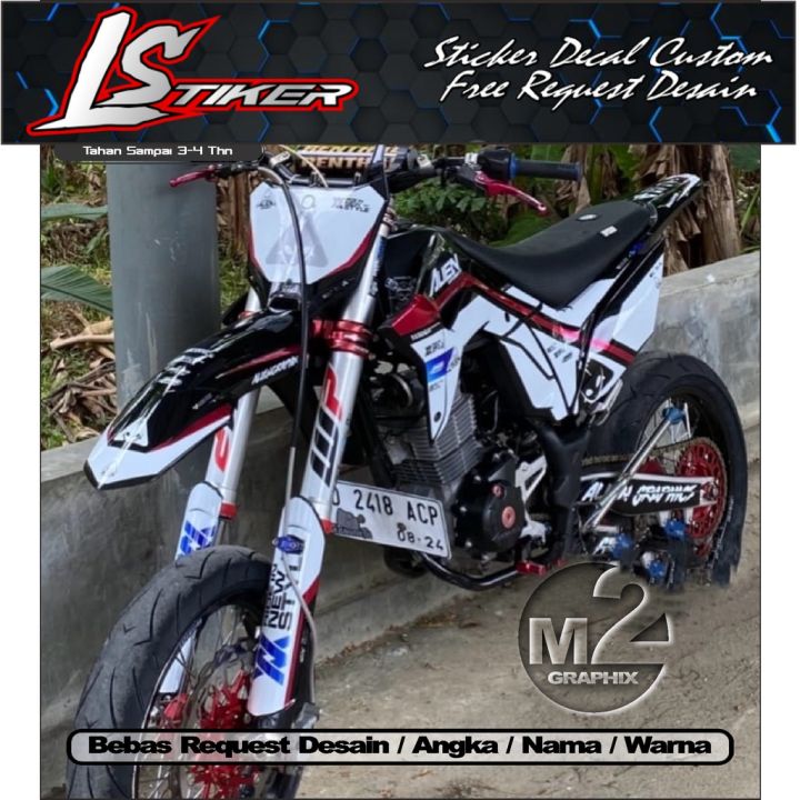 Sticker Variasi Crf Full Body Bebas Request Desain Bisa Cod