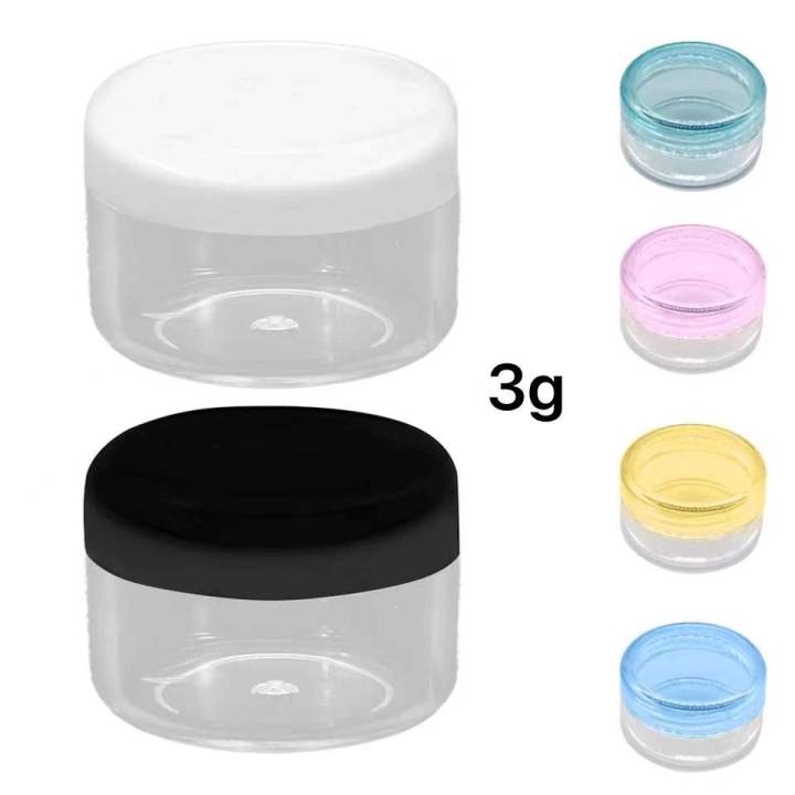 Acrylic 1 Pcs 3g Empty Cosmetic Jar Pot Travel Portable Eyeshadow