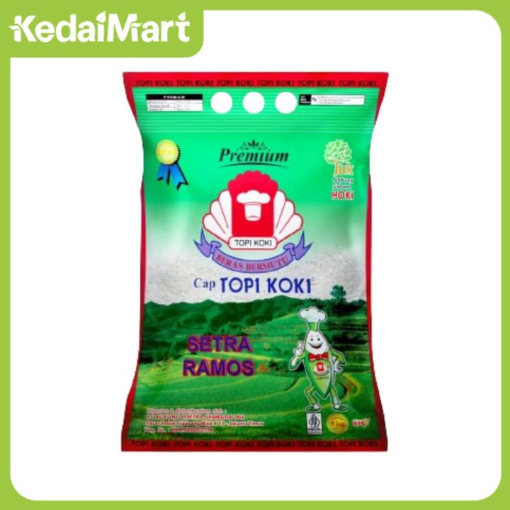 Beras Putih Premium Setra Ramos Cap Topi Koki Kg Lazada Indonesia