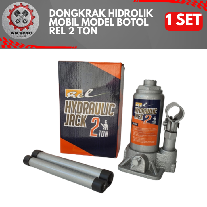 Dongkrak Hidrolik Mobil Model Botol Rel Ton Universal Dongkrak Mobil