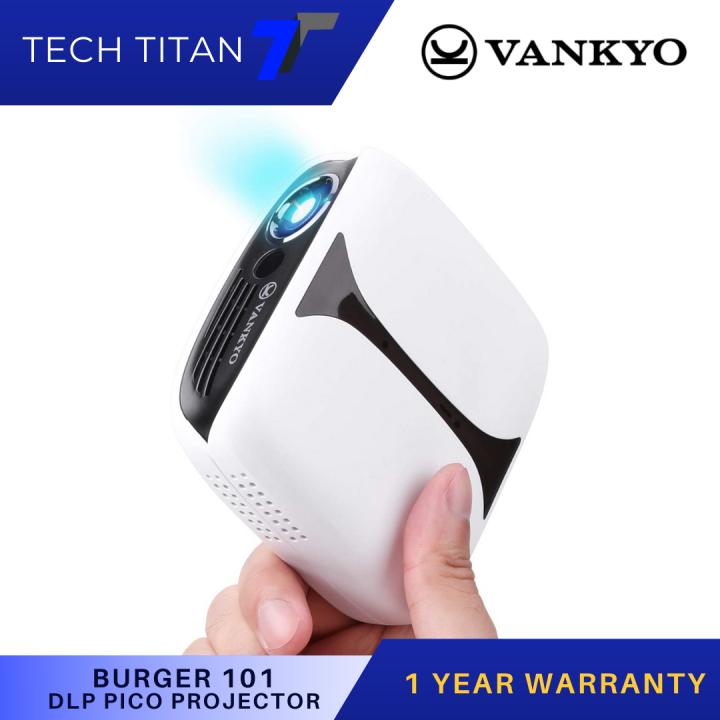 VANKYO Burger 101 3D Pico Projector Rechargeable DLP Wireless Mini