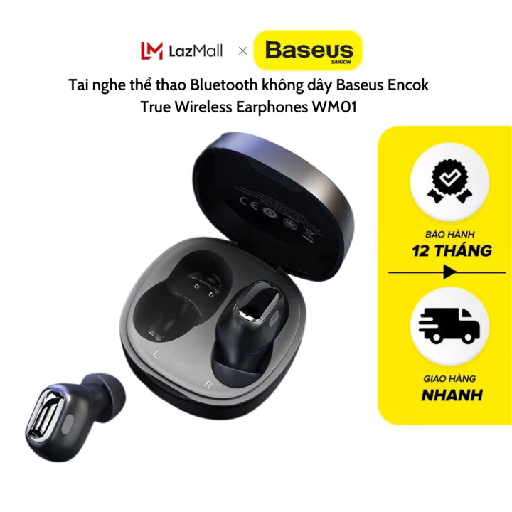 Tai nghe thể thao Bluetooth không dây Baseus Encok True Wireless