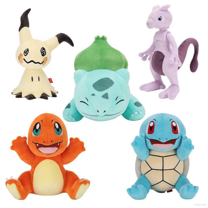 Vm2 Pokemon Plush Dolls Mimikyu Mewtwo Bulbasaur Charmander Squirtle