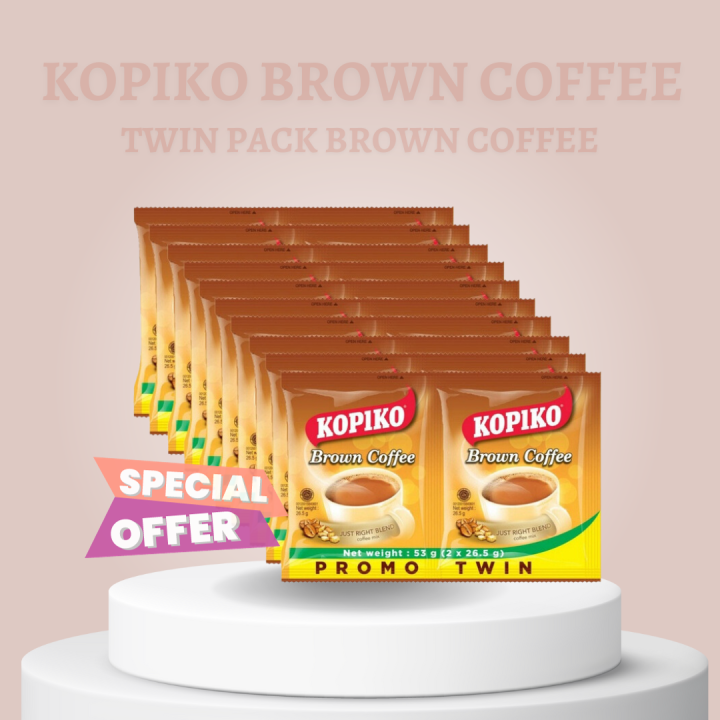 Kopiko Brown Coffee Promo Twin 10 X 53g Lazada PH