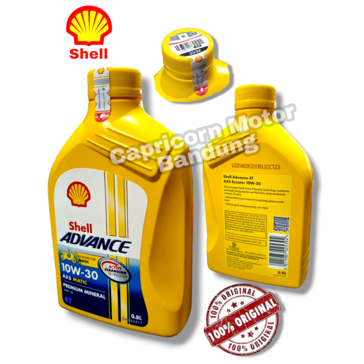 SHELL ADVANCE 4T AX5 SCOOTER SAE 10W 30 JASO MB AX 5 Oli Motor Matic