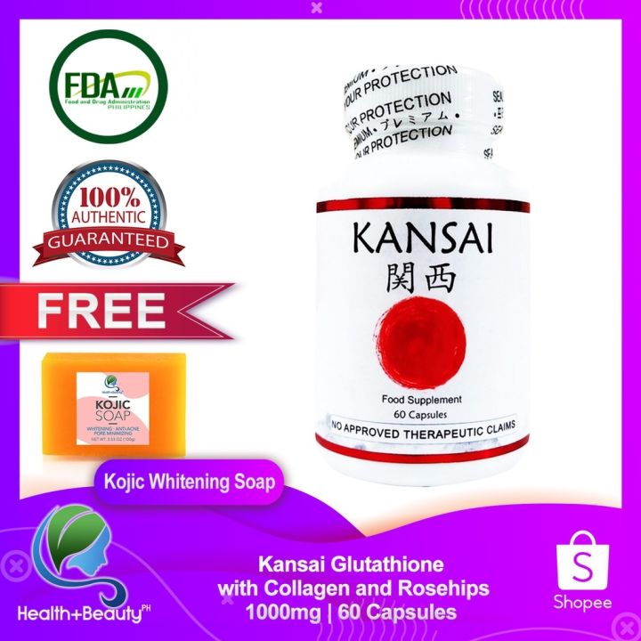 Kansai Glutathione Nac Collagen Vitamin C Rosehips Capsules Fda