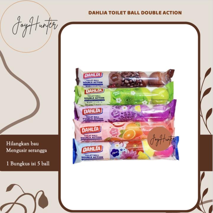 Dahlia Kapur Barus Kamper Toilet Ball Double Action Isi Lazada