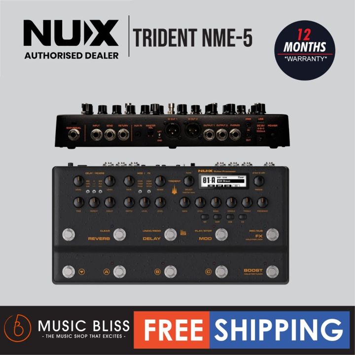 Nux Trident Nme Multi Effect Processor Guitar Pedal With Modeler