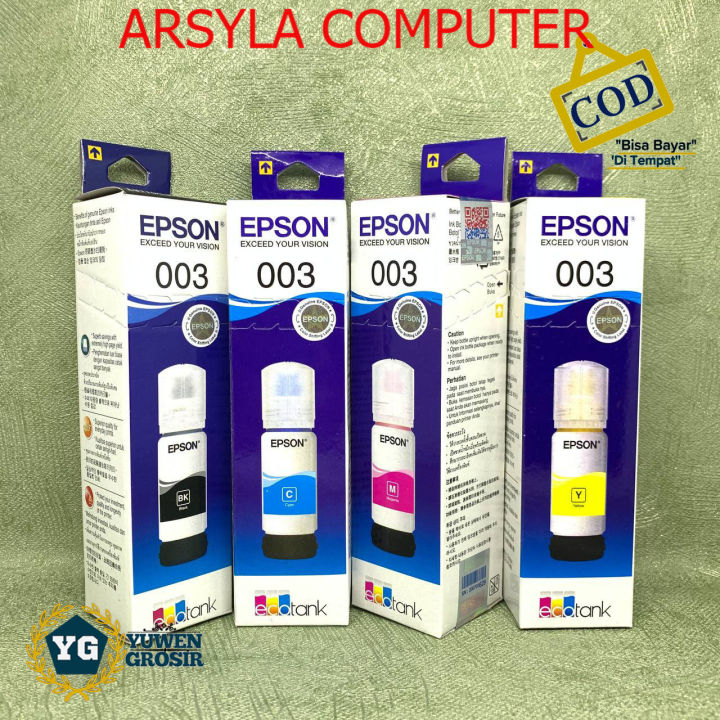 Tinta Epson 003 For Printer L5190 L3150 L3110 L1110 L3100 L3101