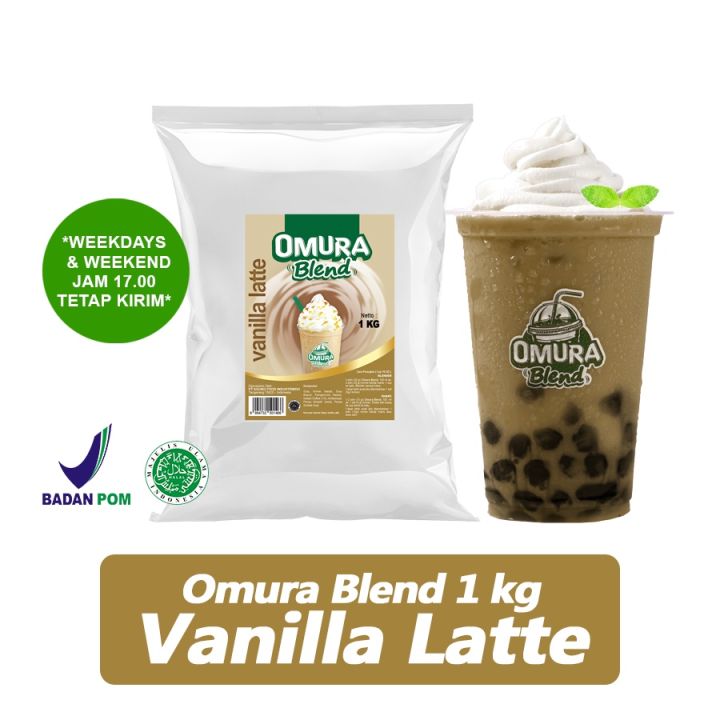 Omura Powder Bubuk Minuman Mix Gula Rasa Vanilla Latte Instant Powder