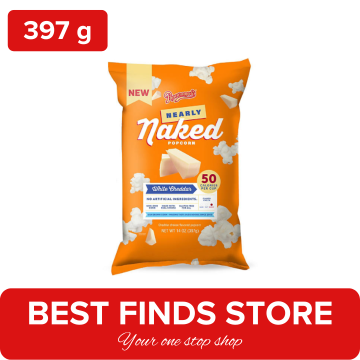 Popcornopolis Nearly Naked White Cheddar Popcorn G Lazada Ph