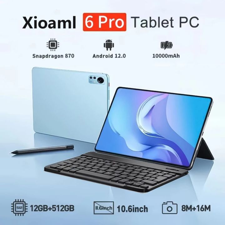 2023 Original Global Version Tablet Android Pad 6 Pro 12GB 512GB