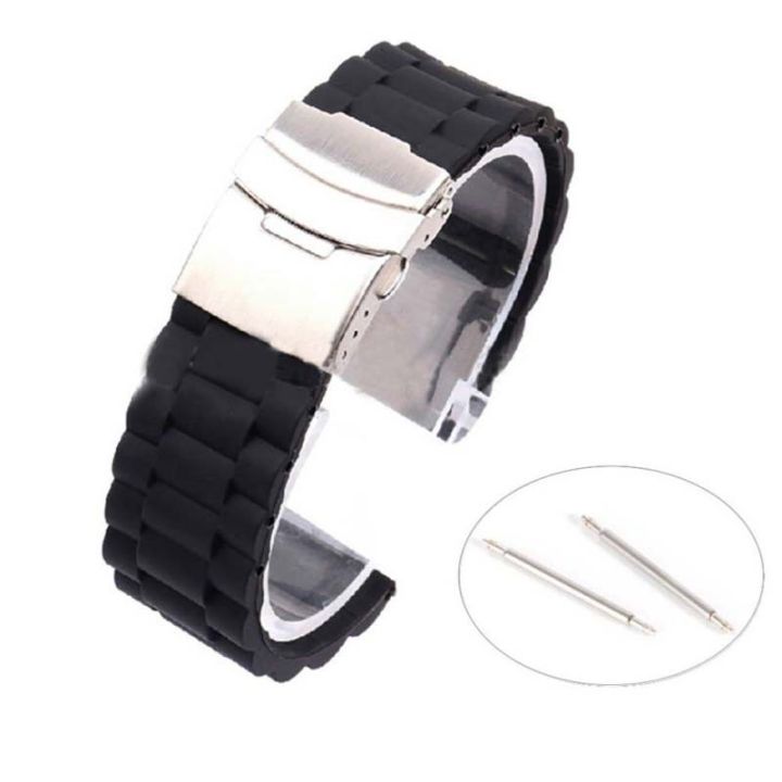 Hot Pntncn Waterproof Silicone Rubber Watch Strap Band With