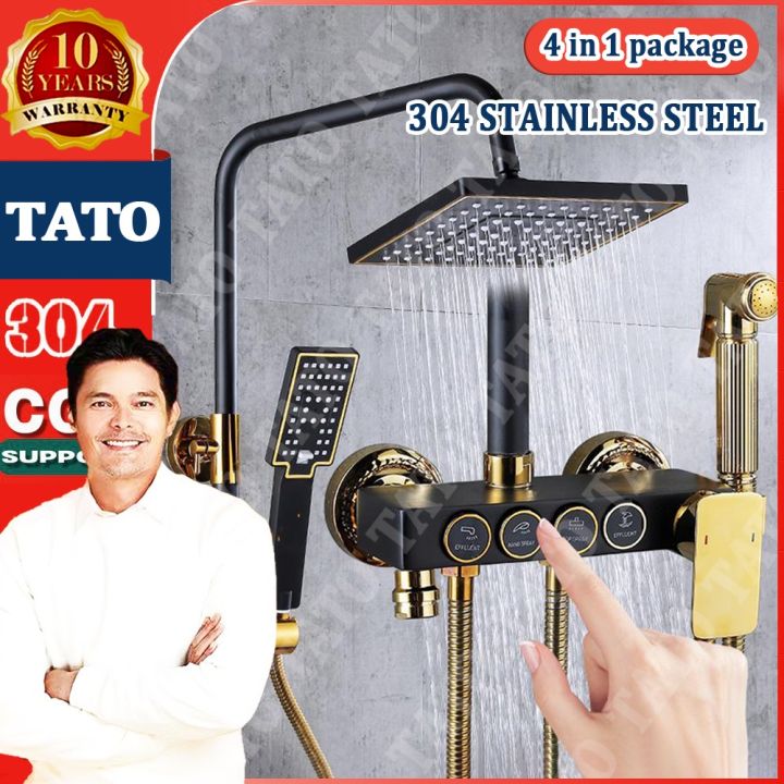 TATO Stainless Steel In Black Gold Stainless Steel Hot And Cold