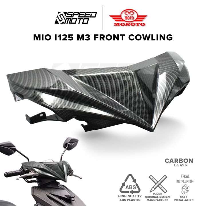 Mio I Front Handle Bar Cover Cowling Carbon Matte Black For Yamaha