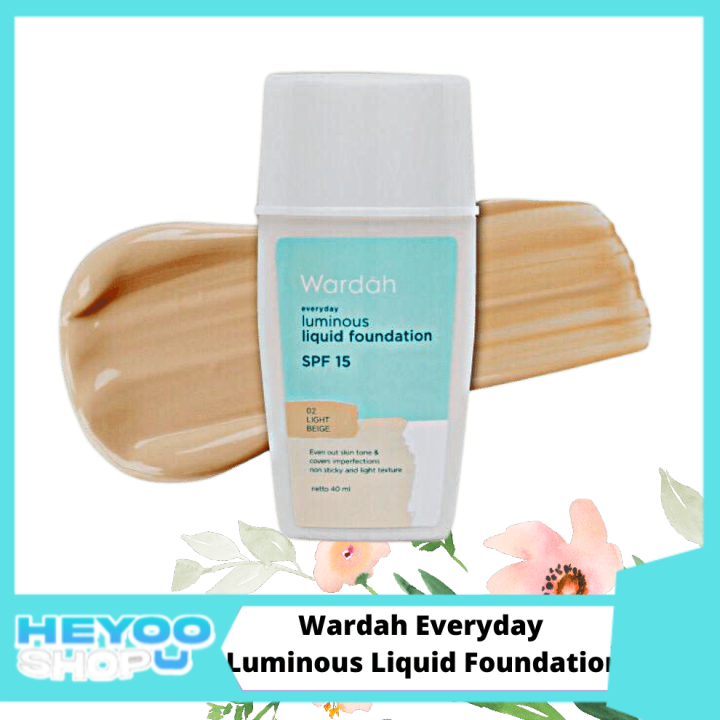 Wardah Everyday Luminous Liquid Foundation Alas Bedak Wardah Lazada