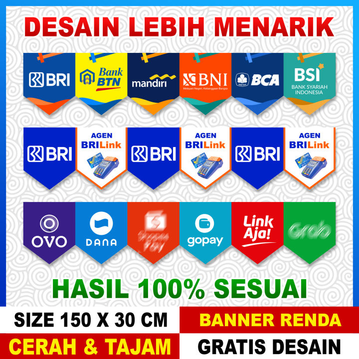 BANNER RENDA BANNER KONTER EWALLET SPANDUK BOOTH BANNER SPANDUK