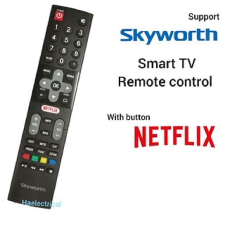 Skyworth Smart Tv Remote Control With Netflix Button Lazada