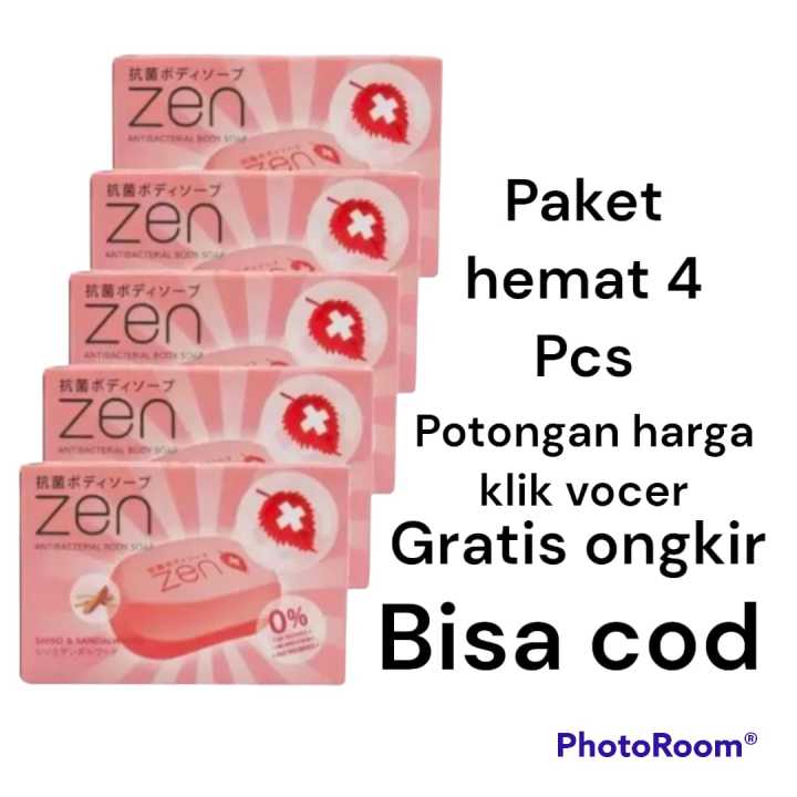 Sabun Batang Zen 80gram Paket Hemat Sabun Zen Batang ISI 4 Pcs BISA