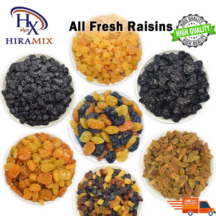 Fresh Raisins Mix Raisin Kismis Black Jumbo Golden Jumbo Long