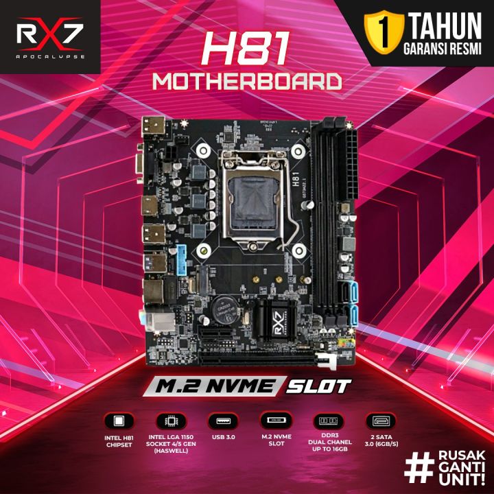 Motherboard Rx H Lga Ddr Mainboard H Support Nvme Lazada