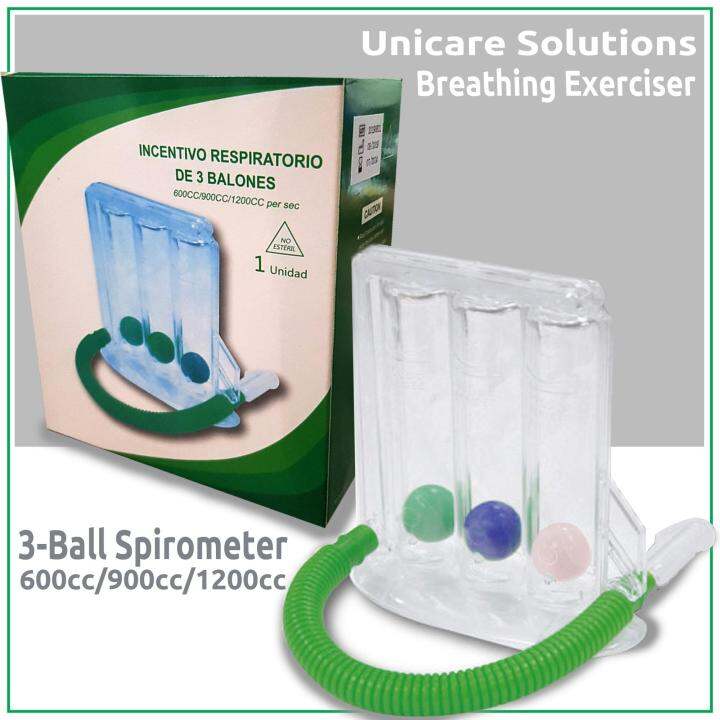 Unicare Solutions Respiratory Breather Exerciser Ball Spirometer