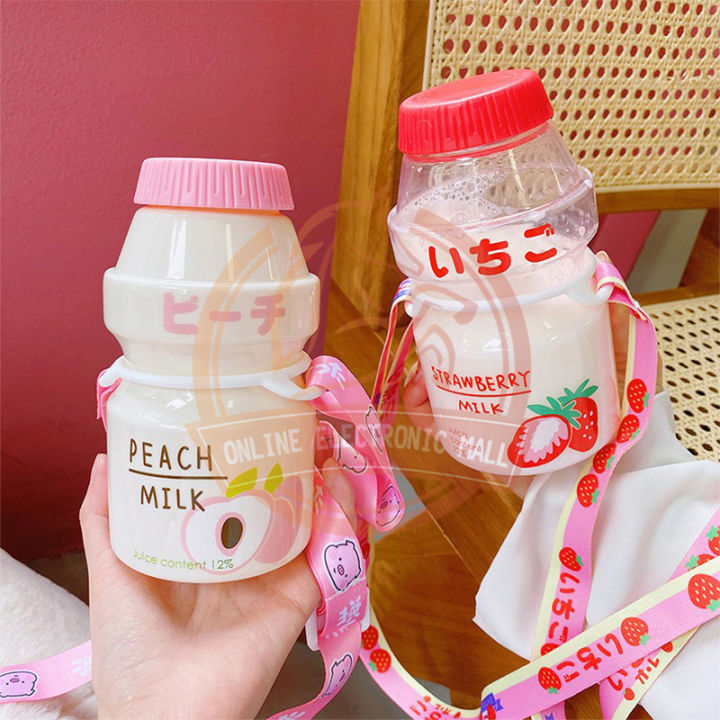 Bz Ml Ins Style Kawaii Plastic Yakult Water Bottle Fall Proof