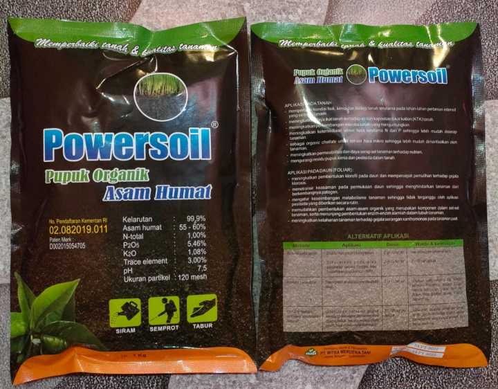 POWERSOIL Asam Humat Pupuk Organik Pembenah Penyubur Tanah Kemasan 1kg