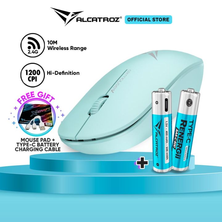 Super Saver Alcatroz AirMouse V Wireless Mouse 1200 CPI Free