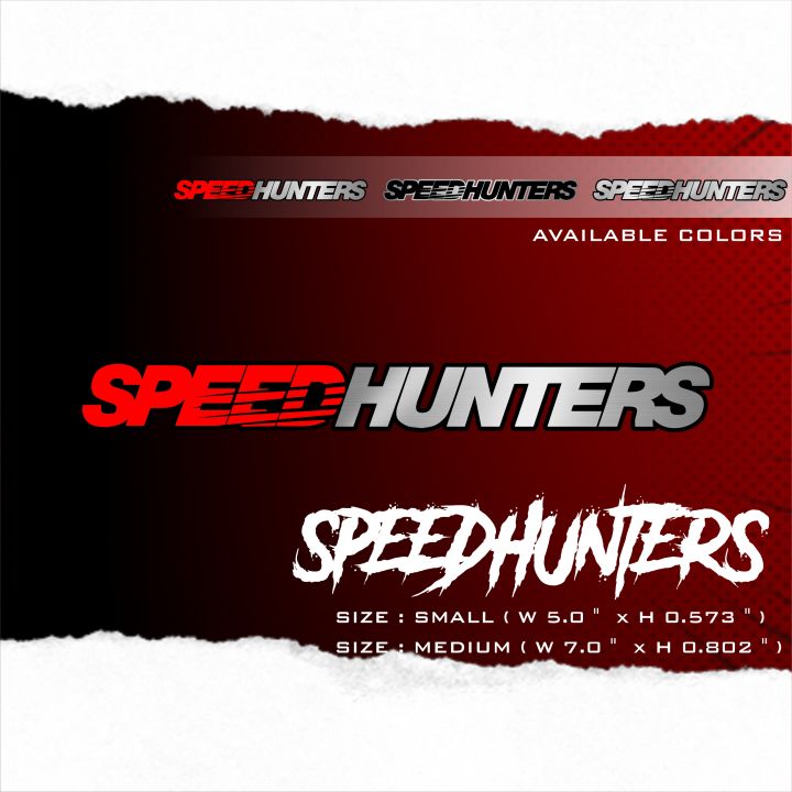 Speedhunter Decal Sticker For Car Motorcycle And Helmet Lazada Ph