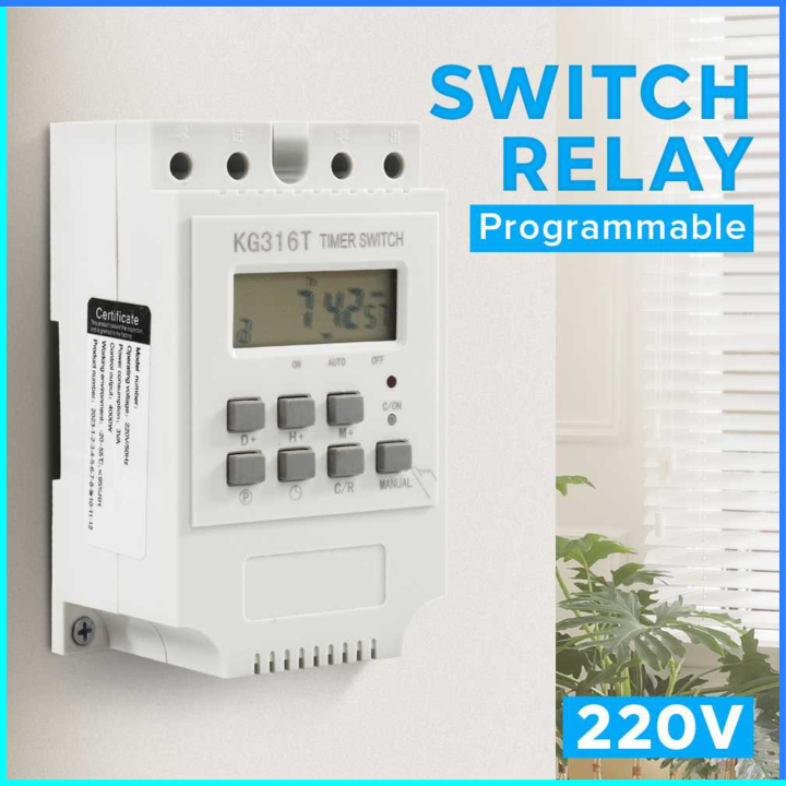 COD SINOTIMER Power Timer Programmable Time Switch Relay 220 V KG316T