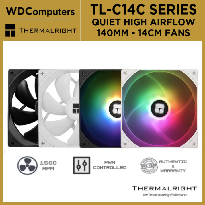 Thermalright Tl C C Fans Case Fans Mm White V Pin Argb Fan Pin