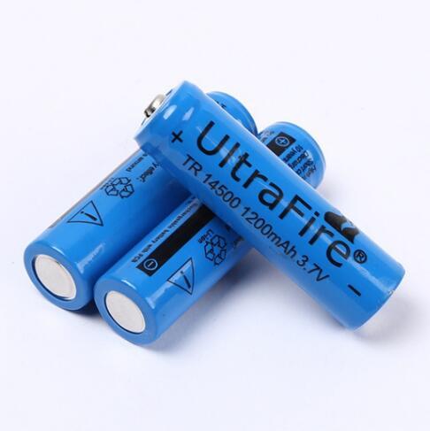 1กอน ถานชารจ ultrafire 14500 3 7v 1200 mAH Rechargeable Li ion