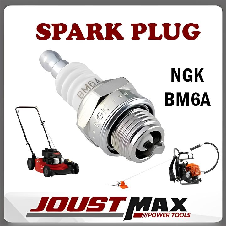 NGK BM6A C6HSA Spark Plug For Lawn Mower Grass Cutter Brush Cutter