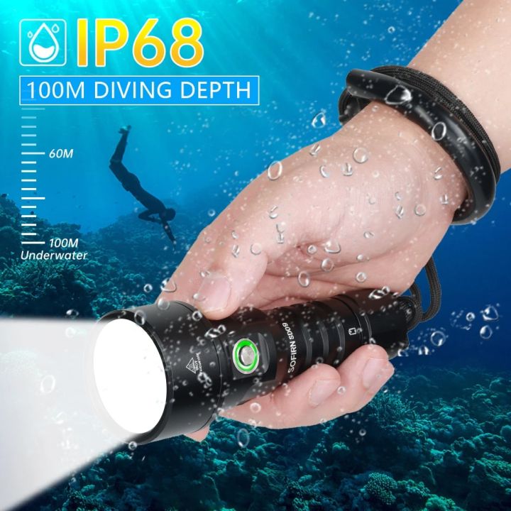 New Sofirn Sd Diving Flashlight Lm Powerful Rechargeable