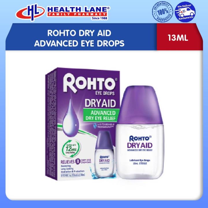 ROHTO DRY AID ADVANCED EYE DROPS 13ML Lazada