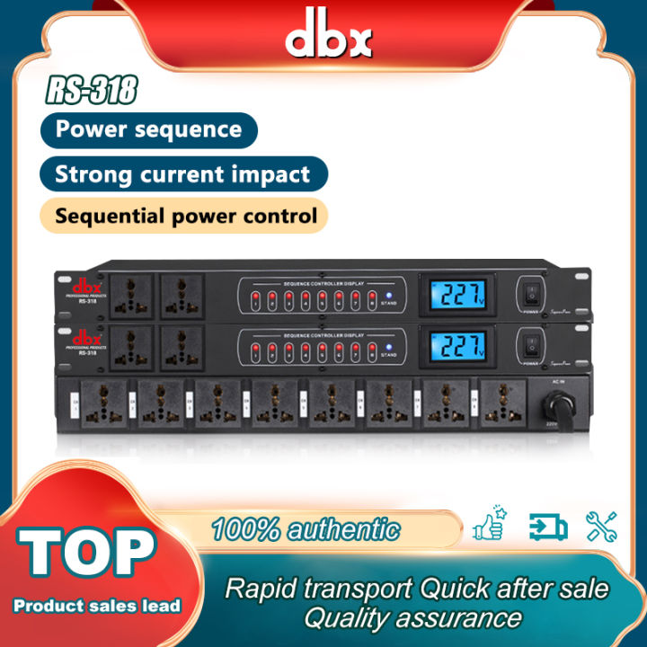 DBX RS 318 เครองกรองกระแสไฟฟาและลดทอนสญญาณรบกวน รน ปลกไฟ หนวง