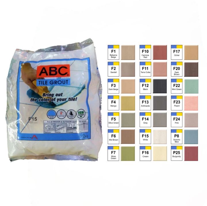 Abc Tile Grout Kg Available In Different Colors Lazada Ph