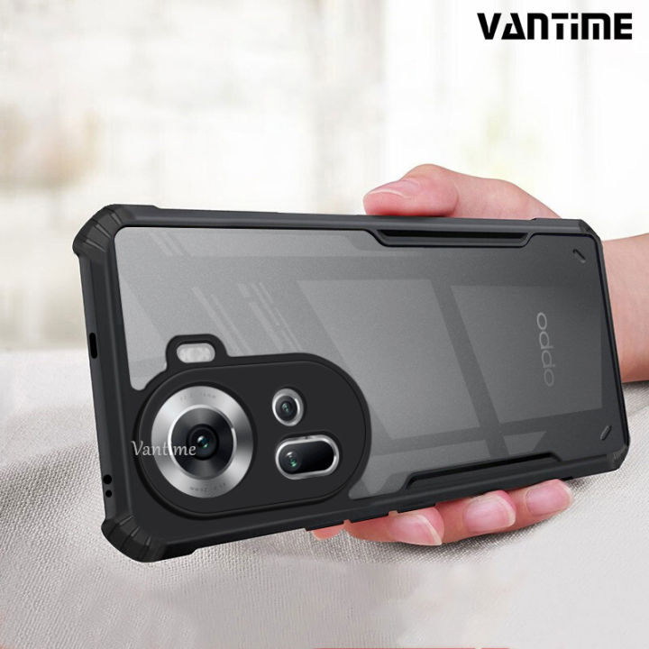 Vantime For OPPO Reno11 5G Case Edge Reinforced Shockproof Cushion Back