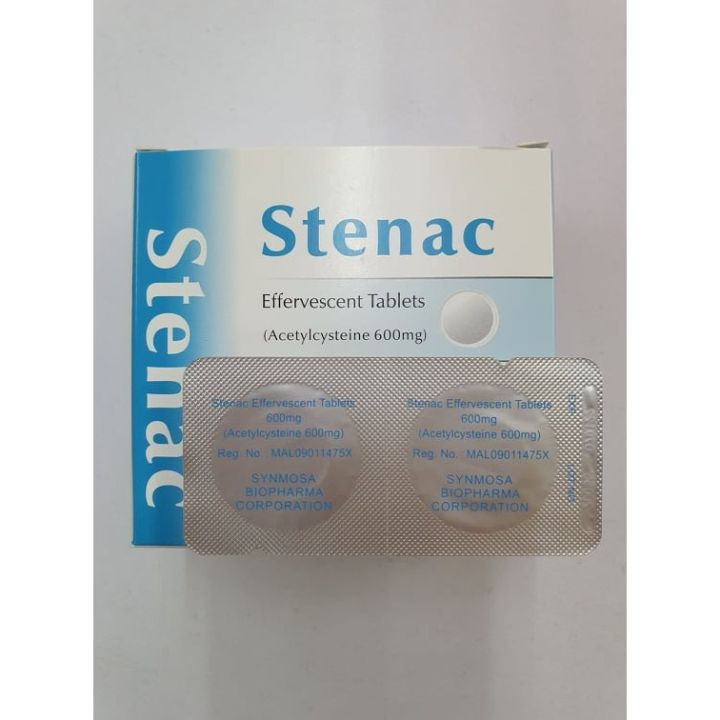 Stenac Mg Effervescent Tablets S Exp Oct Acetylcysteine